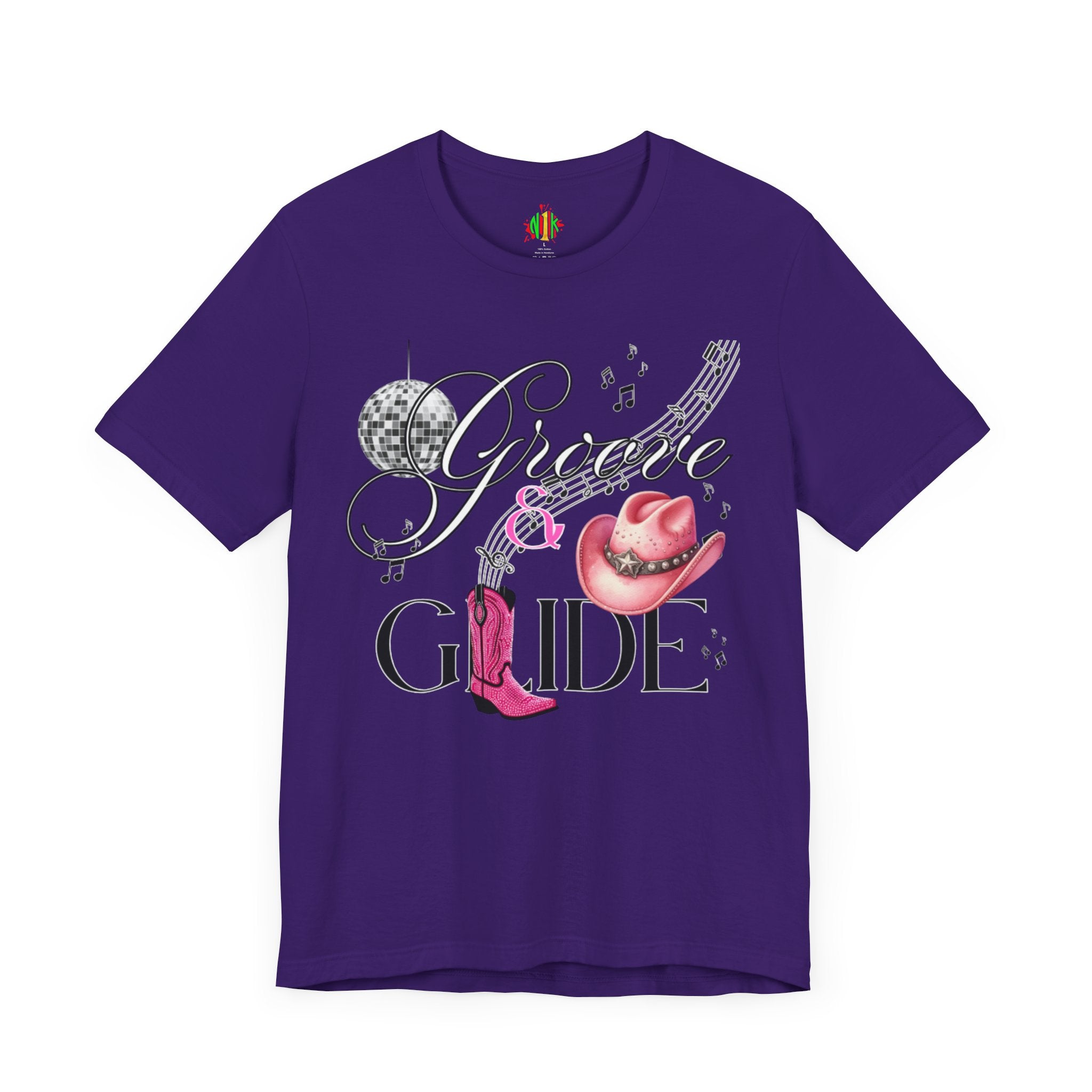 Groove and Glide Graphic Tee - Unisex Short Sleeve T-Shirt for Music Lovers